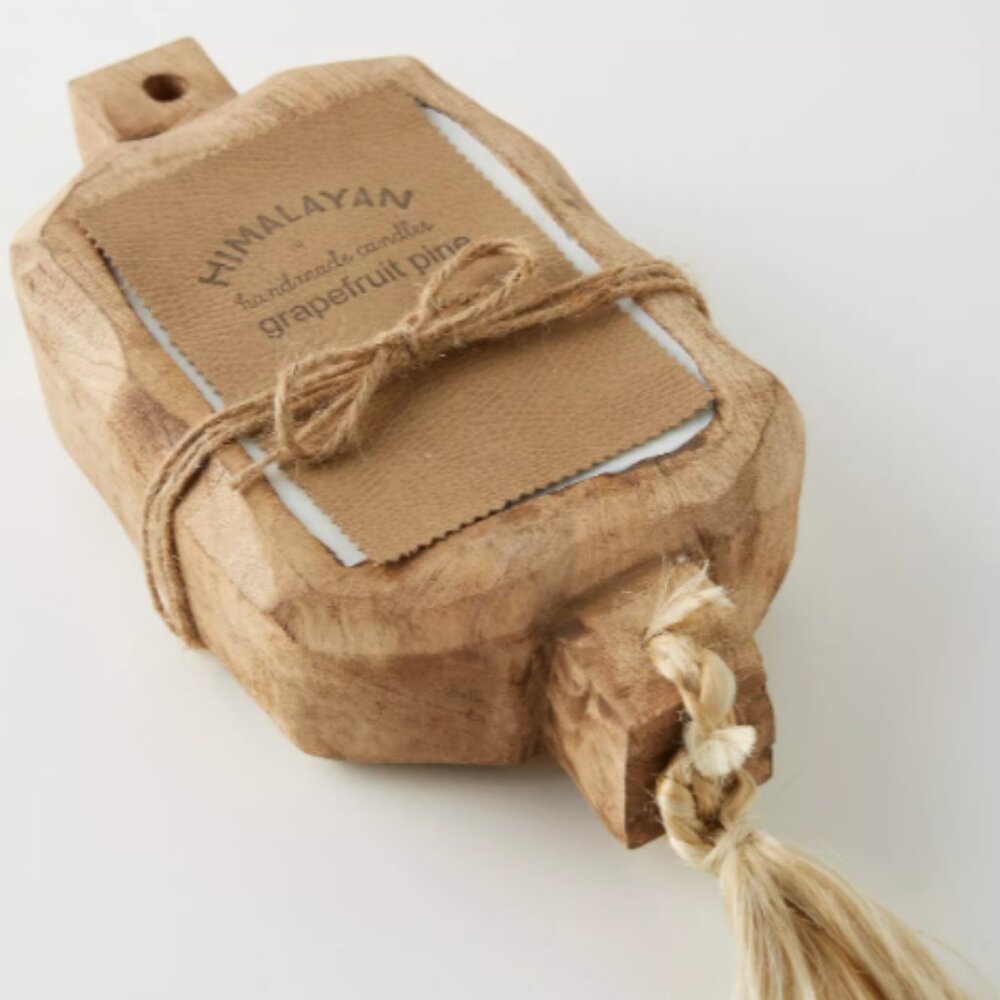 NWT Anthropologie Himalayan Handmade Soy Driftwood Candle in Ginger Patchouli